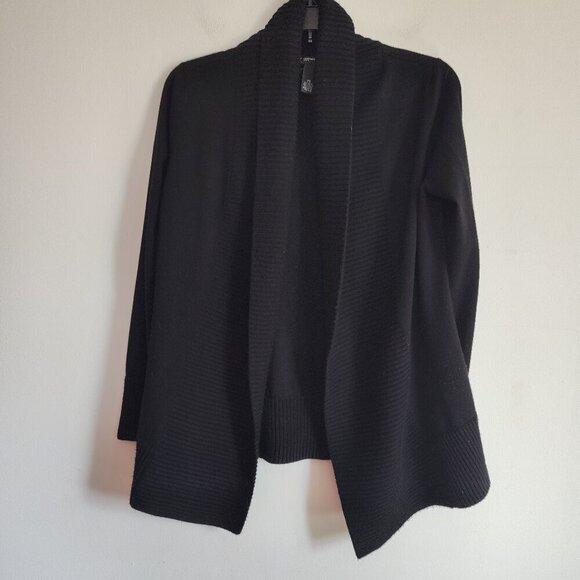 Ladies SZ PS Inc Black Shawl Collar Cardigan - Picture 1 of 3